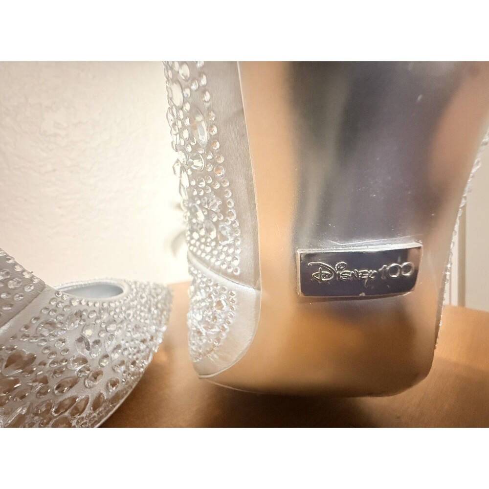 Disney x ALDO Stessy 100 Silver Rhinestone Crystal Stiletto Pumps Heels Sz 8 US - Picture 10 of 10